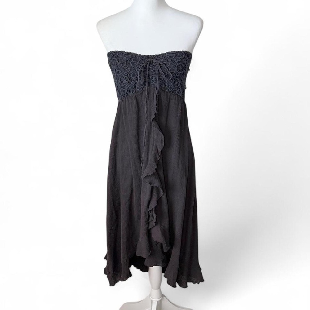 Strapless Ruffle Dress - Picture 2 of 6